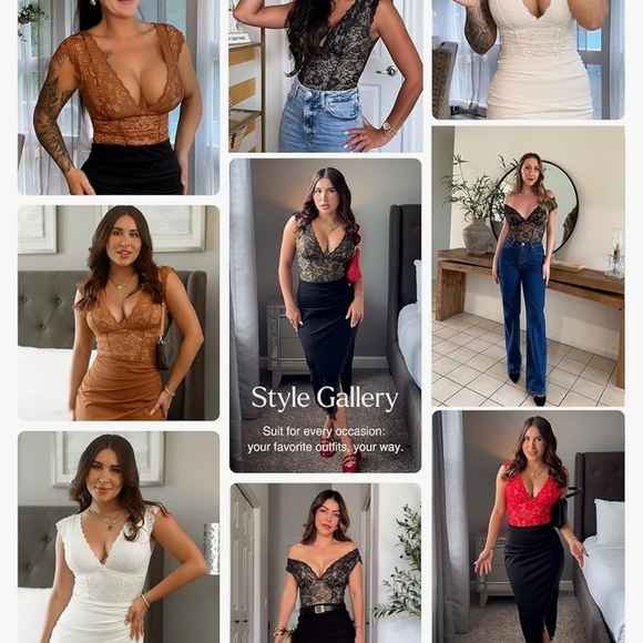 SOLD Popilush Shapewear Lace Body Suits  #533 - Picture 10 of 10